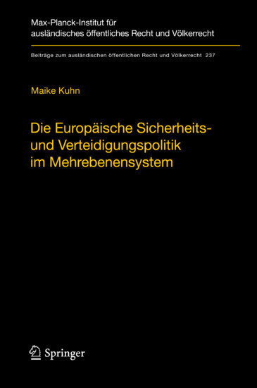 Die Europäische Sicherheits- und Verteidigungspolitik im Mehrebenensystem main product photo