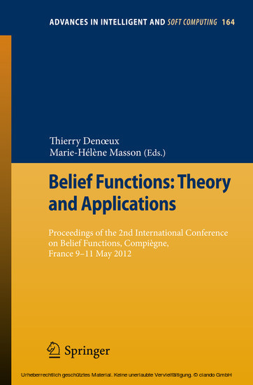 Belief Functions: Theory and Applications main product photo