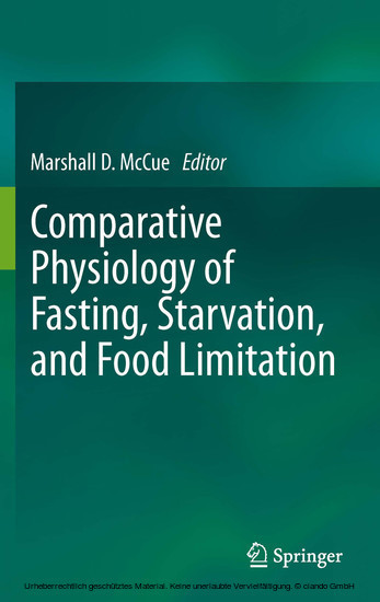 Comparative Physiology of Fasting, Starvation, and Food Limitation main product photo