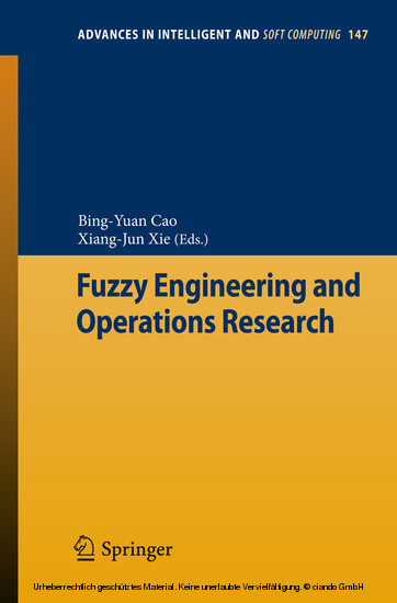 Fuzzy Engineering and Operations Research main product photo