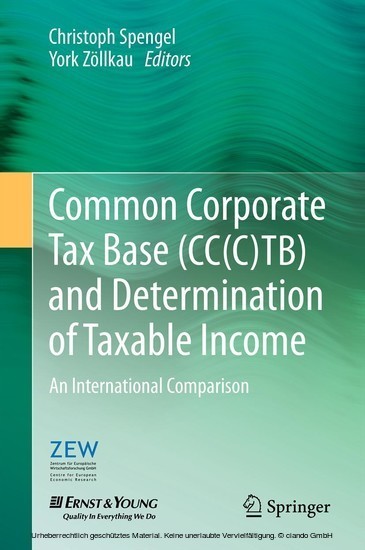 Common Corporate Tax Base (CC(C)TB) and Determination of Taxable Income main product photo