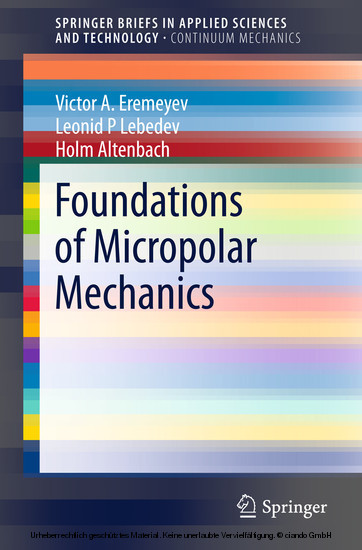 Foundations of Micropolar Mechanics main product photo