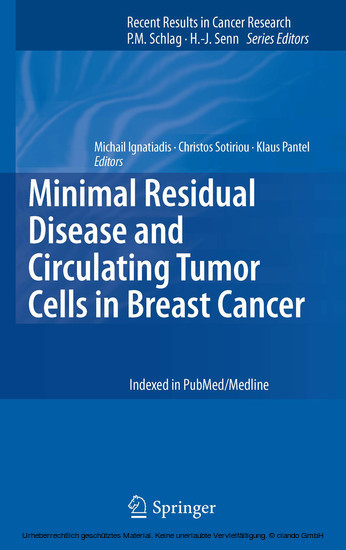 Minimal Residual Disease and Circulating Tumor Cells in Breast Cancer main product photo