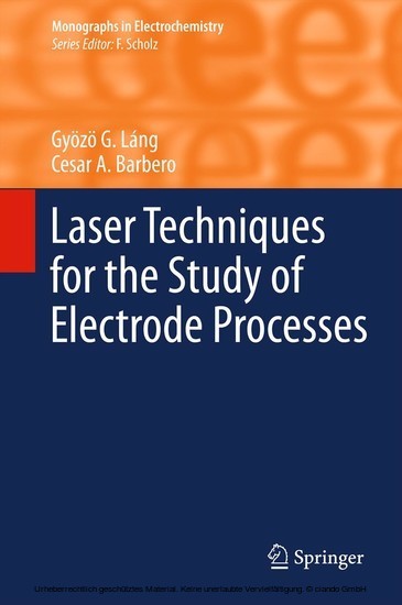 Laser Techniques for the Study of Electrode Processes main product photo