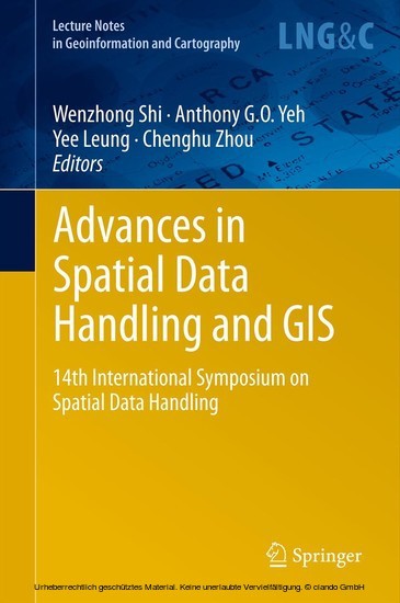 Advances in Spatial Data Handling and GIS main product photo