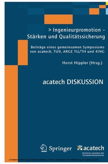 Ingenieurpromotion - Stärken und Qualitätssicherung main product photo