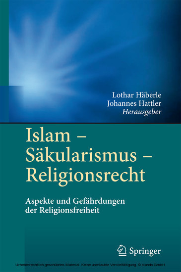 Islam - Säkularismus - Religionsrecht main product photo