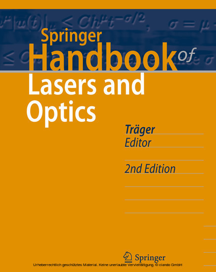 Springer Handbook of Lasers and Optics main product photo