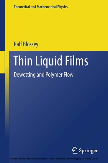 Thin Liquid Films main product photo