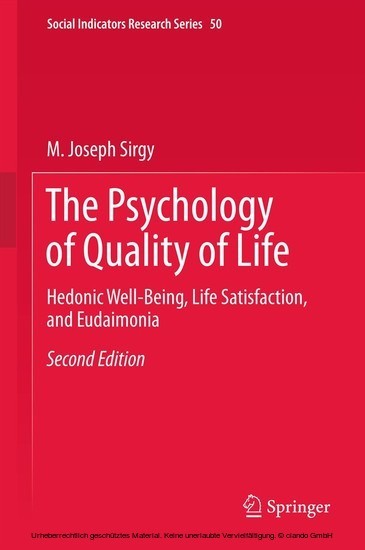The Psychology of Quality of Life main product photo