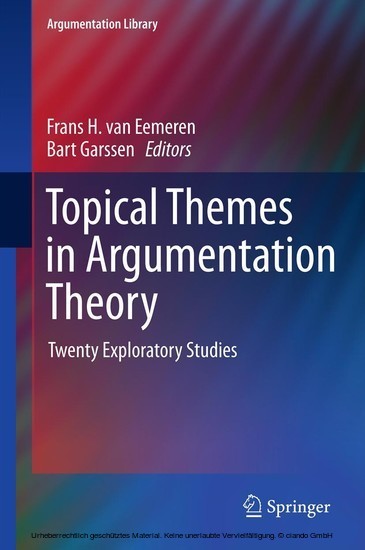 Topical Themes in Argumentation Theory main product photo