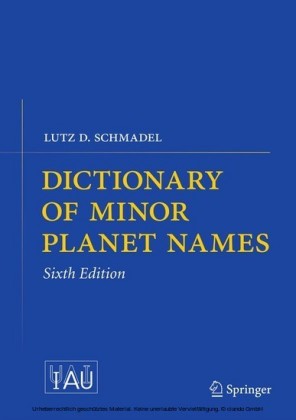 Dictionary of Minor Planet Names