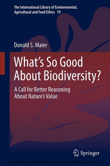 What's So Good About Biodiversity? main product photo