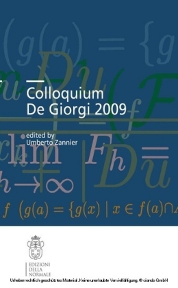 Colloquium De Giorgi 2009