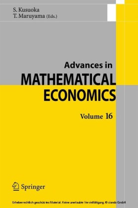 Advances in Mathematical Economics Volume 16