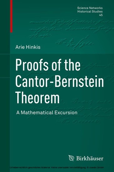 Proofs of the Cantor-Bernstein Theorem main product photo