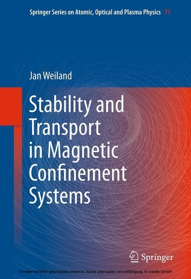 Stability and Transport in Magnetic Confinement Systems main product photo