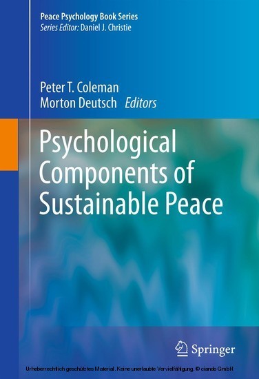 Psychological Components of Sustainable Peace main product photo