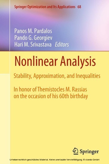 Nonlinear Analysis main product photo
