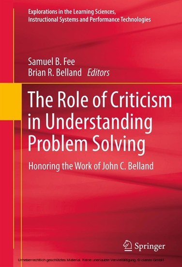 The Role of Criticism in Understanding Problem Solving main product photo