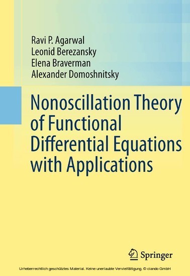 Nonoscillation Theory of Functional Differential Equations with Applications main product photo