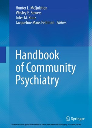 Handbook of Community Psychiatry