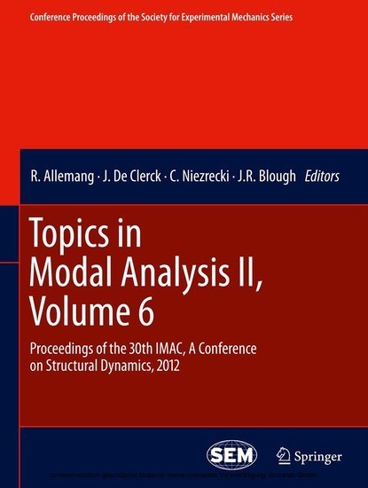 Topics in Modal Analysis II, Volume 6 main product photo