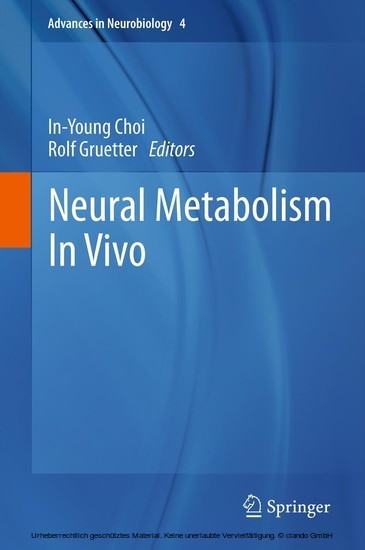 Neural Metabolism In Vivo main product photo