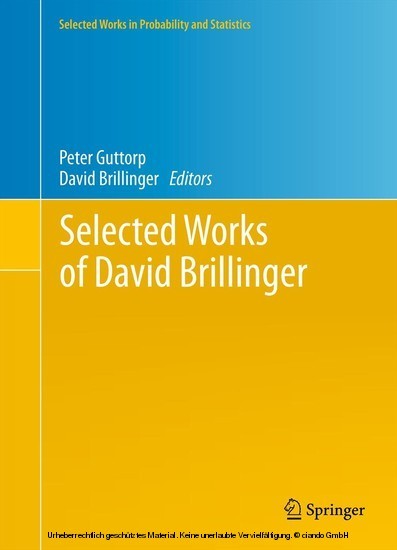 Selected Works of David Brillinger main product photo