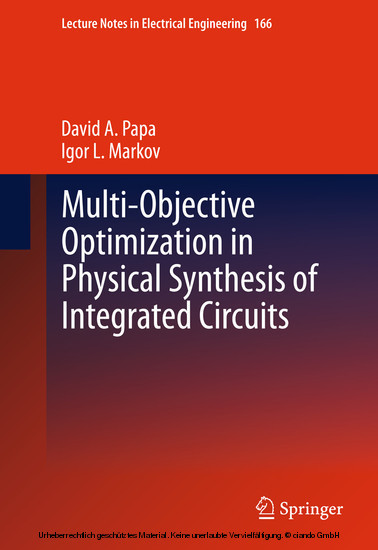 Multi-Objective Optimization in Physical Synthesis of Integrated Circuits main product photo