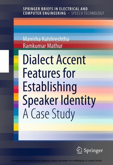 Dialect Accent Features for Establishing Speaker Identity main product photo