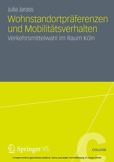 Wohnstandortpräferenzen und Mobilitätsverhalten main product photo