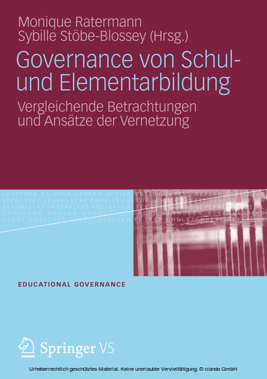Governance von Schul- und Elementarbildung main product photo