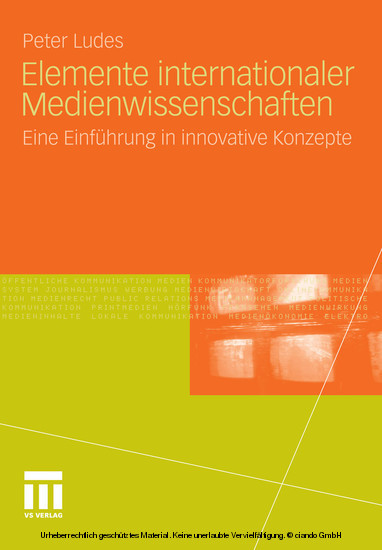 Elemente internationaler Medienwissenschaften main product photo