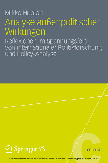 Analyse außenpolitischer Wirkungen main product photo