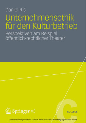 Unternehmensethik für den Kulturbetrieb