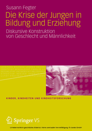 Die Krise der Jungen in Bildung und Erziehung main product photo