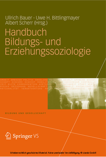 Handbuch Bildungs- und Erziehungssoziologie main product photo