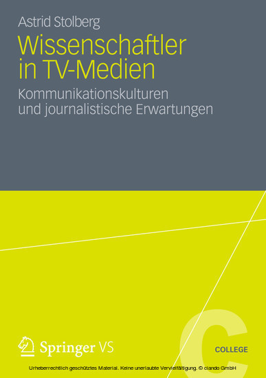 Wissenschaftler in TV-Medien main product photo