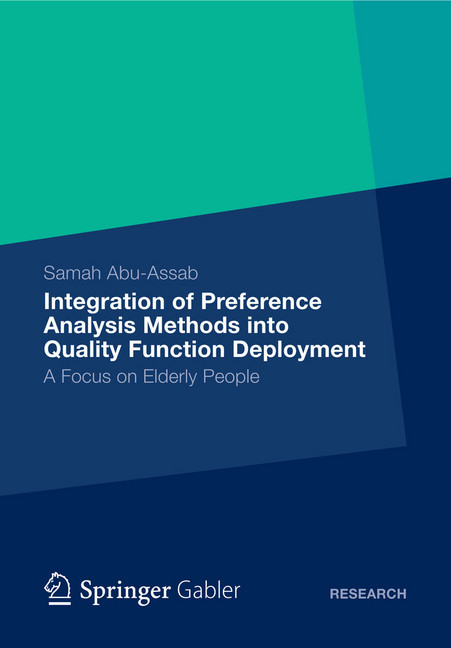 Integration of Preference Analysis Methods into QFD for Elderly People main product photo