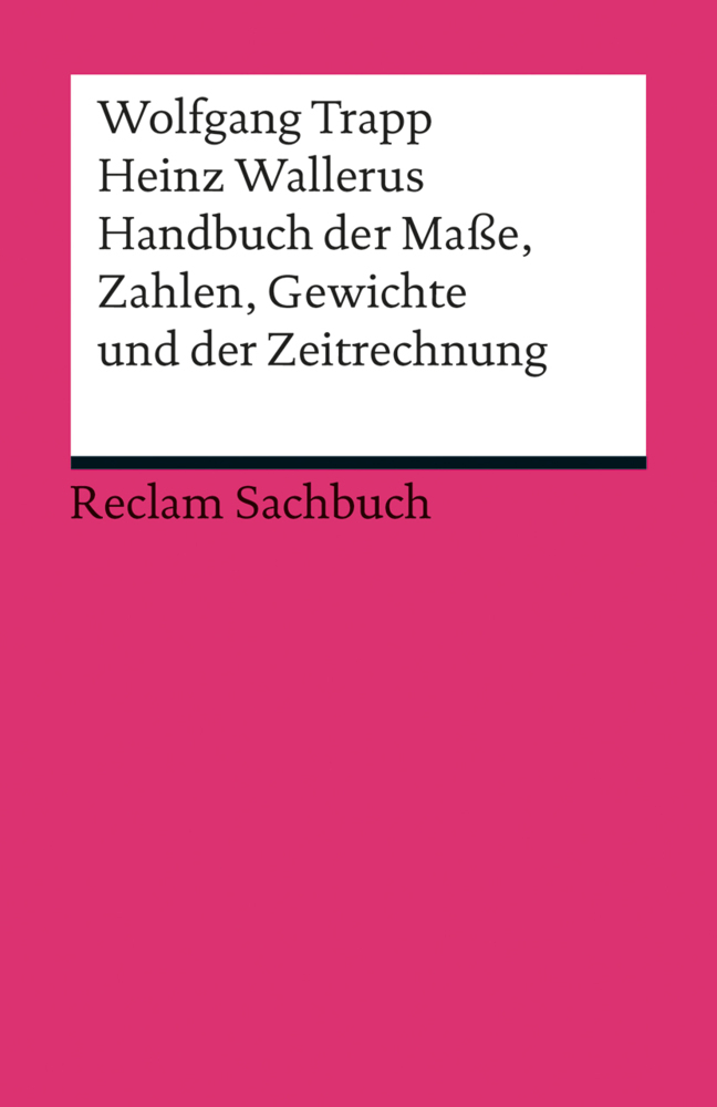Handbuch der Maße, Zahlen, Gewichte und der Zeitrechnung main product photo