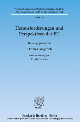 Herausforderungen und Perspektiven der EU.