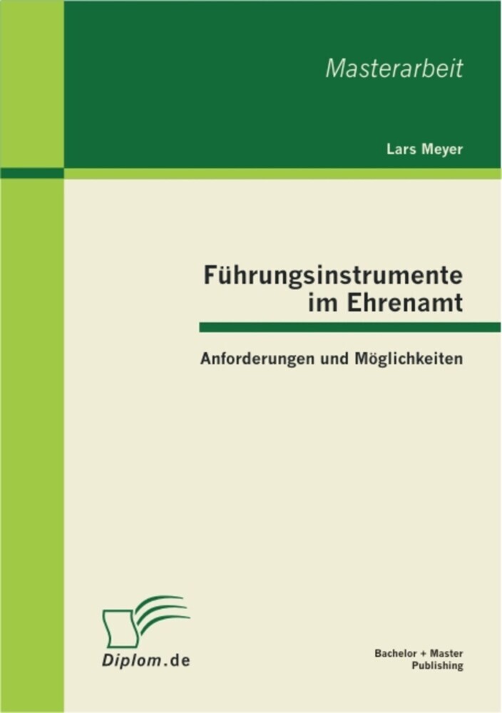 Führungsinstrumente im Ehrenamt: Anforderungen und Möglichkeiten main product photo