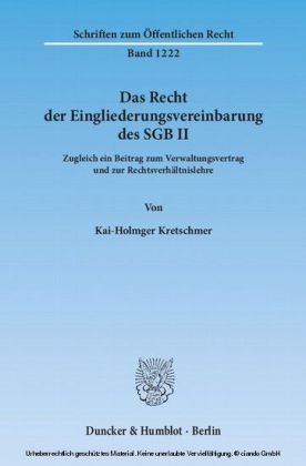 Das Recht der Eingliederungsvereinbarung des SGB II.