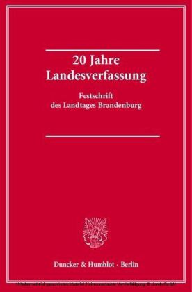 20 Jahre Landesverfassung.