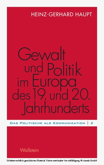 Gewalt und Politik im Europa des 19. und 20. Jahrhunderts main product photo