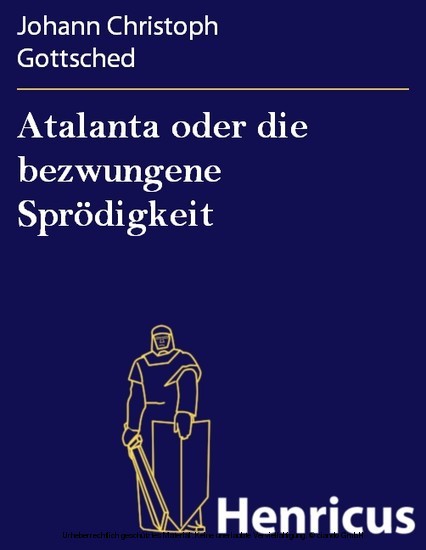 Atalanta oder die bezwungene Sprödigkeit main product photo