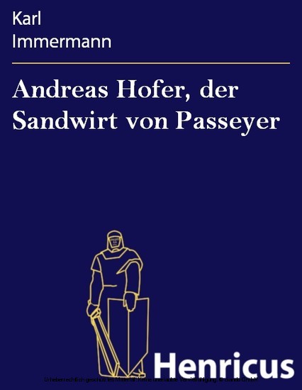 Andreas Hofer, der Sandwirt von Passeyer main product photo