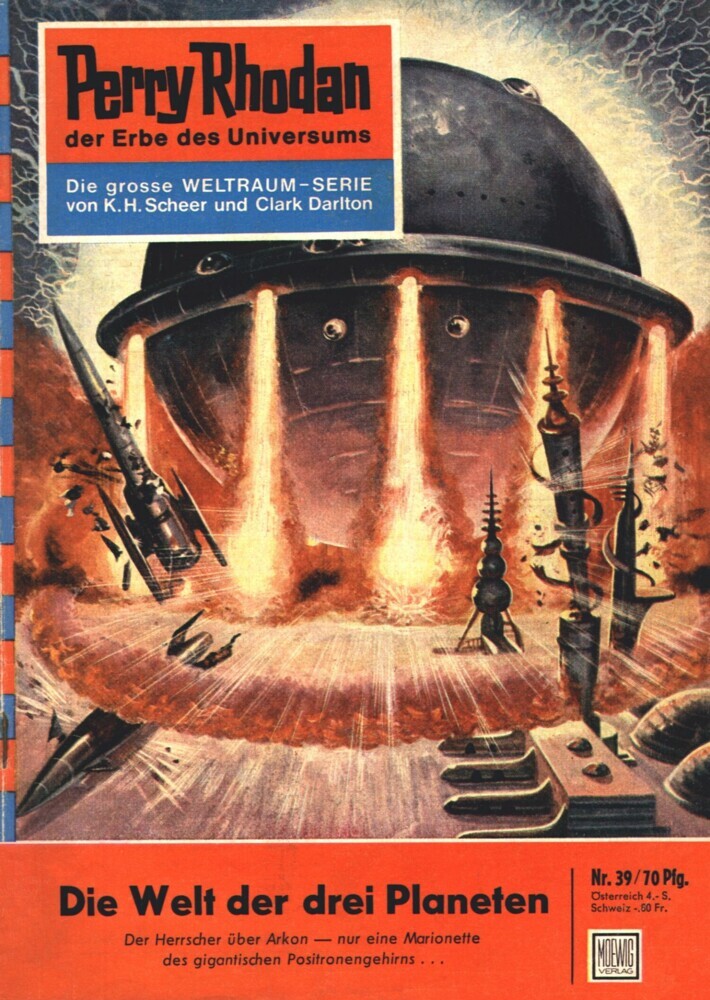 Perry Rhodan 39: Die Welt der drei Planeten main product photo