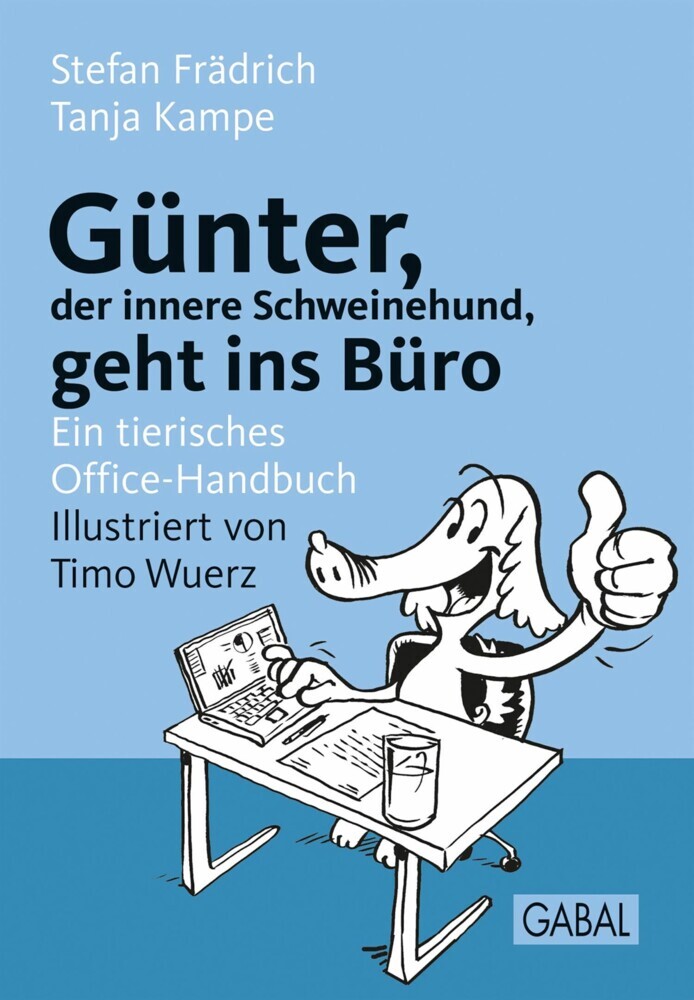 Günter, der innere Schweinehund, geht ins Büro main product photo